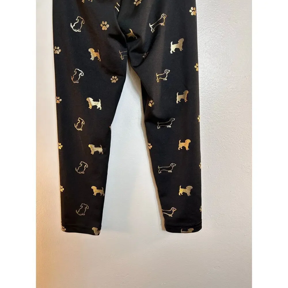 JUSTICE Girl’s Dog Print Athletic Leggings / Size: 6
